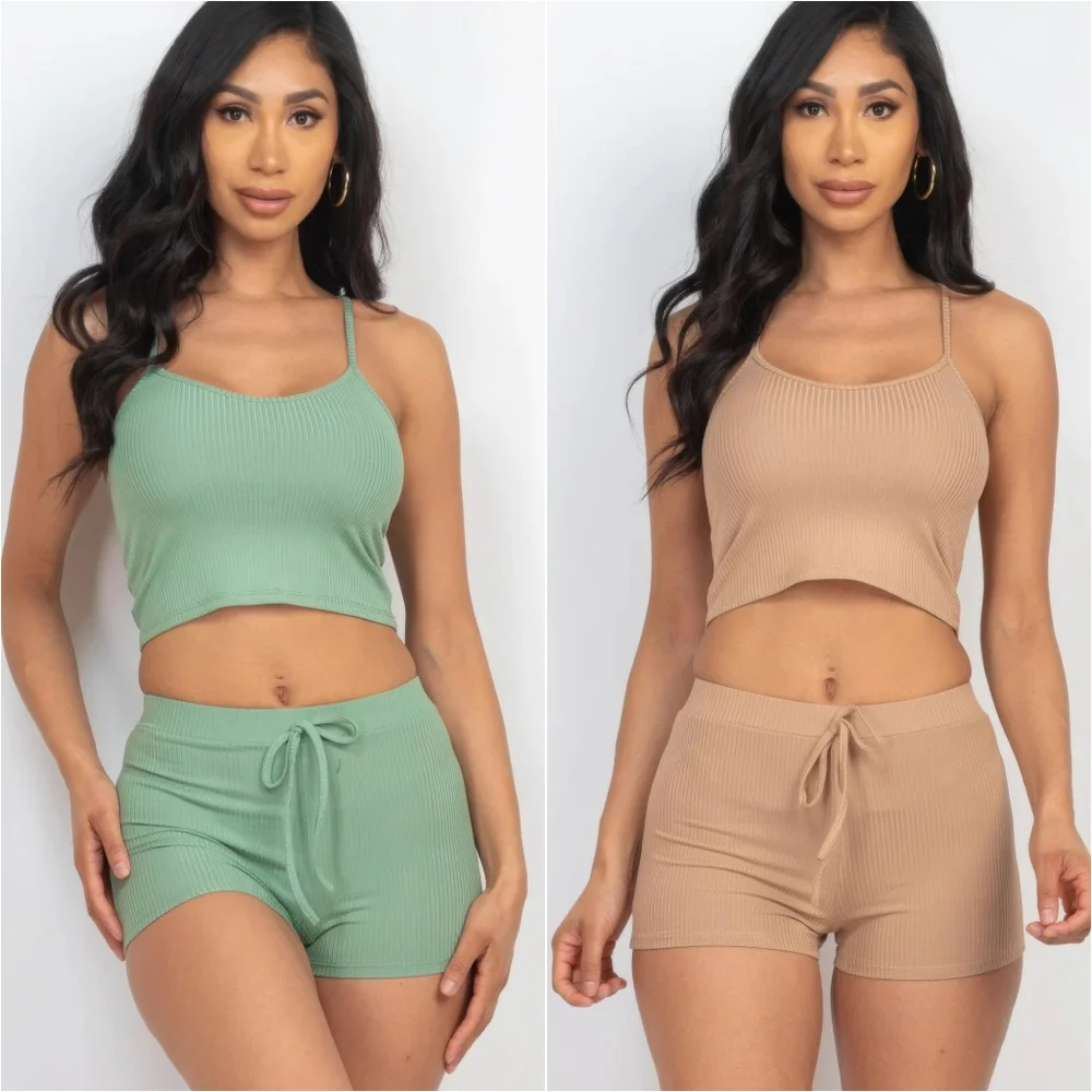 Everyday Ease Ribbed Set - Sage - Picture 10 of 11